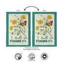 Dwell In Possibility Suede Flag Garden