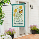 Dwell In Possibility Suede Flag House
