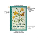 Dwell In Possibility Suede Flag House