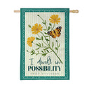 Dwell In Possibility Suede Flag House