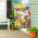 Bunny Beehive Suede House Flag