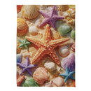 Starfish & Seashells Suede House Flag
