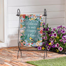 Cottage Garden Sentimental Suede Garden Flag