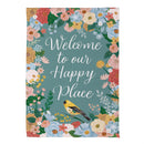 Cottage Garden Sentimental Suede Garden Flag
