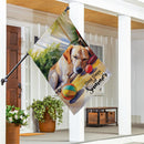 Dog Days of Summer Suede House Flag