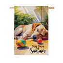 Dog Days of Summer Suede House Flag