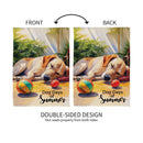 Dog Days of Summer Suede House Flag