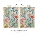 Palm Beach Flamingos Suede House Flag