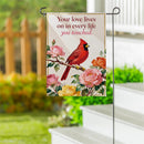 Loved Lives On Suede Garden Flag Garden
