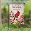Loved Lives On Suede Garden Flag Garden