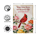 Loved Lives On Suede Garden Flag Garden