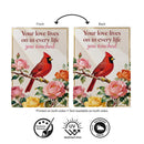 Loved Lives On Suede Garden Flag Garden