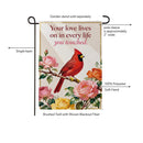 Loved Lives On Suede Garden Flag Garden