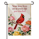 Loved Lives On Suede Garden Flag Garden
