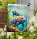 Sea Manatees Suede Garden Flag