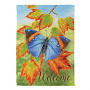 Blue Fall Beauty Suede Flag House