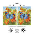 Blue Fall Beauty Suede Flag House