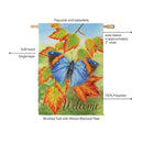 Blue Fall Beauty Suede Flag House