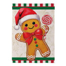 Festive Gingerbread Man Suede Garden Flag Garden