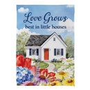 Love Grows Suede Flag Garden