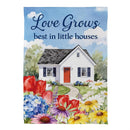 Love Grows Suede Flag House