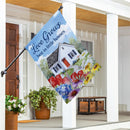 Love Grows Suede Flag House