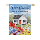 Love Grows Suede Flag House