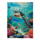 Aquatic Life Suede Garden Flag
