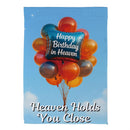 Happy Birthday in Heaven Suede Garden Flag Garden