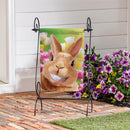 Cheesy Bunny Suede Garden Flag