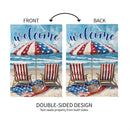 Patriotic Paradise Suede Garden Flag