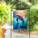 Oceanic Joy Suede Garden Flag