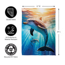 Oceanic Joy Suede Garden Flag