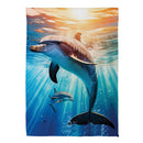 Oceanic Joy Suede Garden Flag