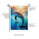 Oceanic Joy Suede Garden Flag