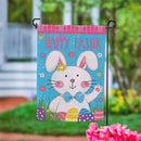 Bowtie Bunny Suede Garden Flag