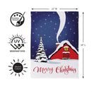 Cozy Christmas Night Suede Flag Garden