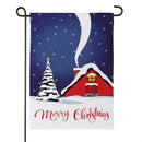 Cozy Christmas Night Suede Flag Garden