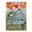 Rustic Birdhouse Suede Flag House
