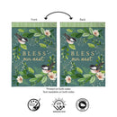 Bless Our Nest Suede Flag Garden