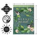 Bless Our Nest Suede Flag House