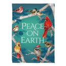 Peace On Earth Birds Suede Flag Garden