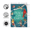 Peace On Earth Birds Suede Flag Garden