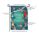 Peace On Earth Birds Suede Flag Garden