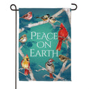 Peace On Earth Birds Suede Flag Garden