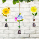 Cottage Garden Suncatcher, Floral, 10.5", Asst of 3