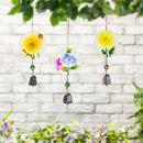 Cottage Garden Suncatcher, Floral, 10.5", Asst of 3