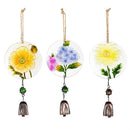 Cottage Garden Suncatcher, Floral, 10.5", Asst of 3