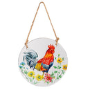 Hillside Pasture Suncatcher, Hand-painted Round Farm Animals Suncatcher, 5.5", Asst of 4, CDU
