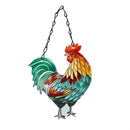Hillside Pasture Suncatcher, Glass Rooster, 4.5", Asst of 3, CDU